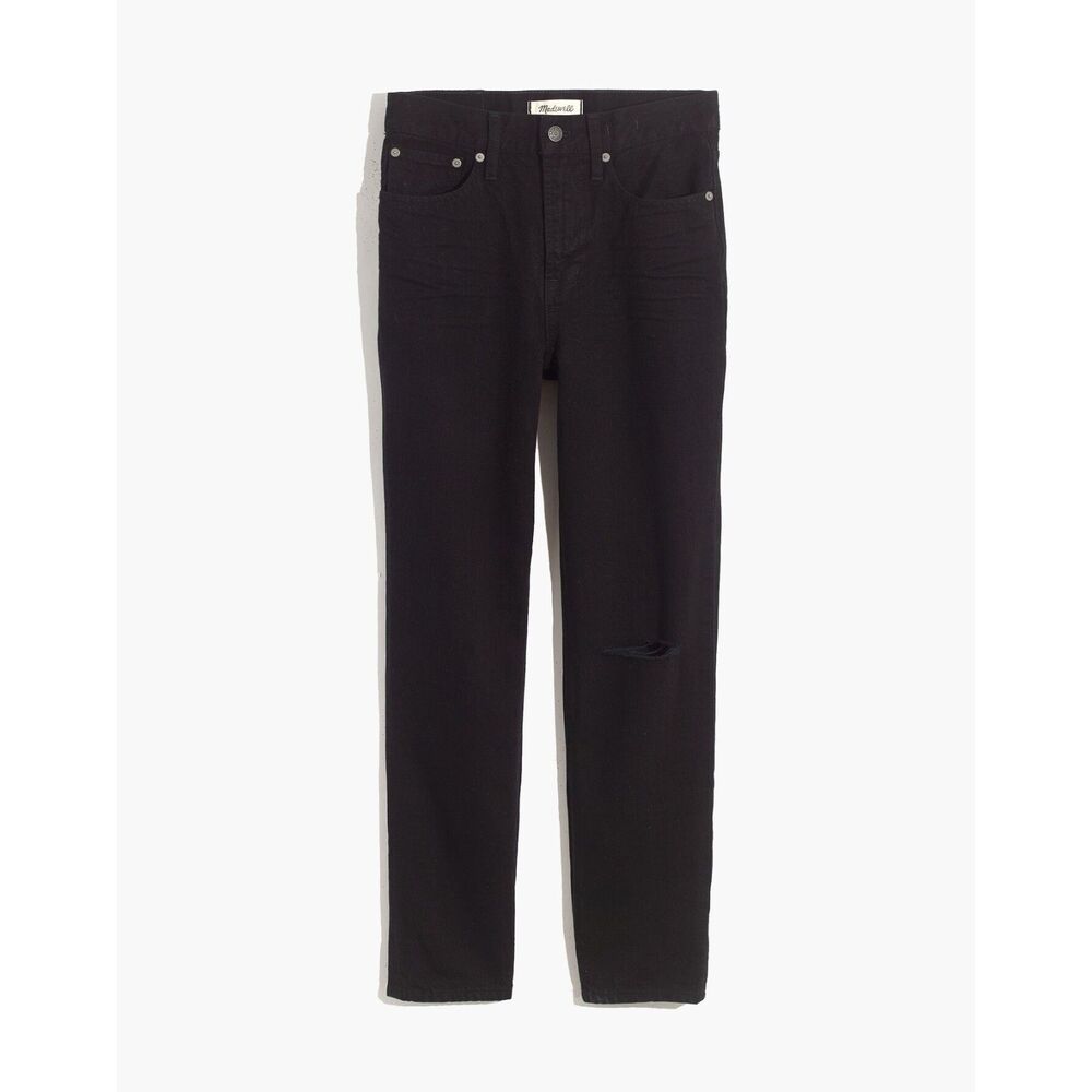 Madewell The Perfect Vintage Jean in Stone Black: Knee-Slit Edition Size 23"